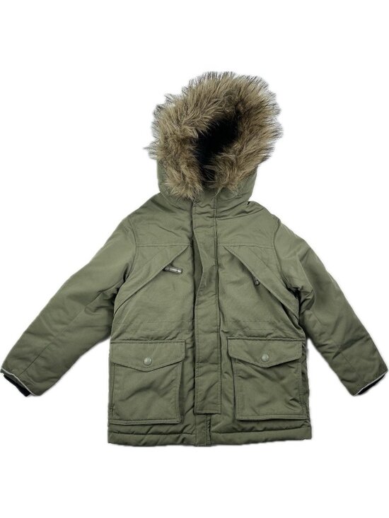 GAP Other - Gap Kids Boy Girl Faux-fur Warm Parka Green Fleece Jacket Coat Small 6-7